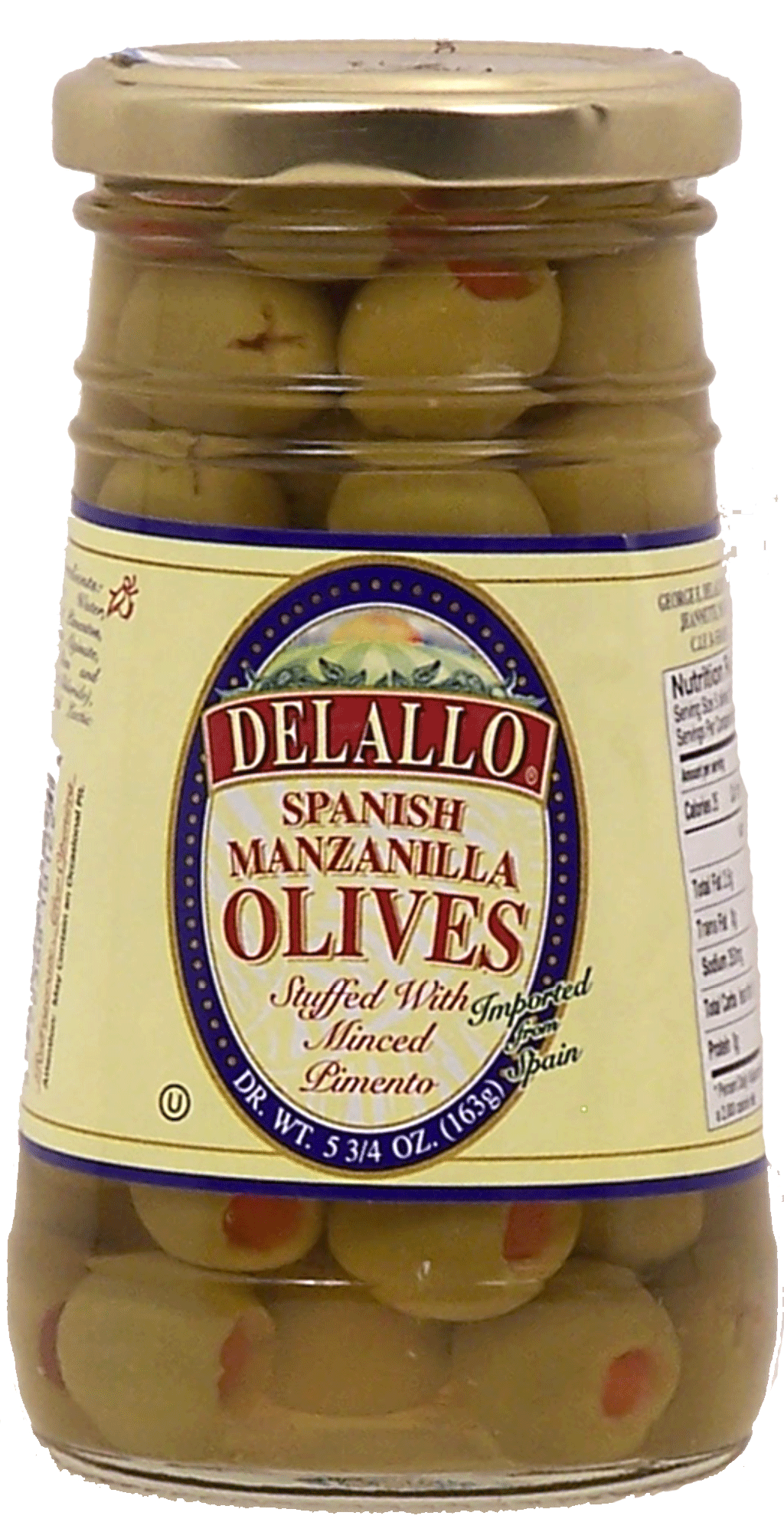 Delallo  spanish manzanilla olives stuffed with minced pimento Full-Size Picture